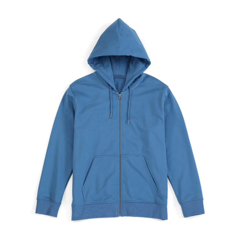 

Autumn/winter new 360G heavy Hong Kong fashion men's loose solid color zipper hoodie customization