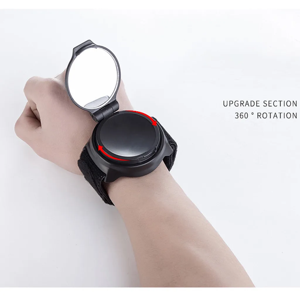 Черное зеркало заднего вида для велосипеда вращающийся на 360 градусов