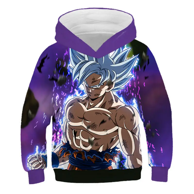 Аниме-Толстовка Dragon Ball Z Сон Гоку Детская толстовка с капюшоном с принтом «3D напечатаны кофты в стиле Харадзюку для детей, для мальчиков и девочек повседневные толстовки с капюшоном; пальто - Цвет: NT-465