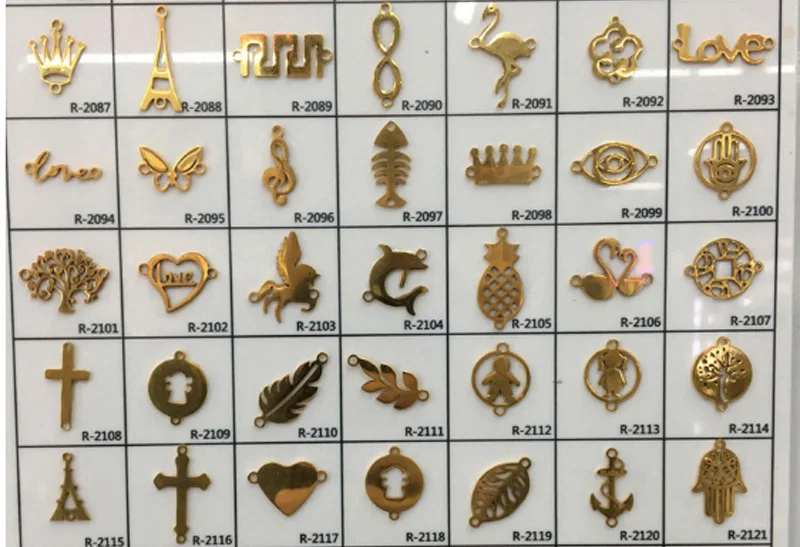 Подвески из нержавеющей стали для браслетов и ожерелий 12 х20 мм 10 шт./лот |