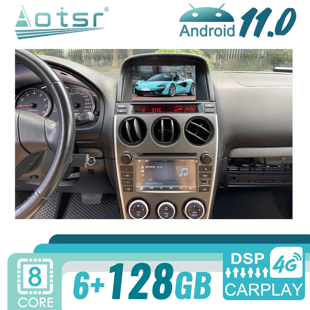 

Android For Mazda 6 2002 - 2008 Car Radio GPS Navigation Multimedia Video Player Stereo Auto Audio Head Unit CD