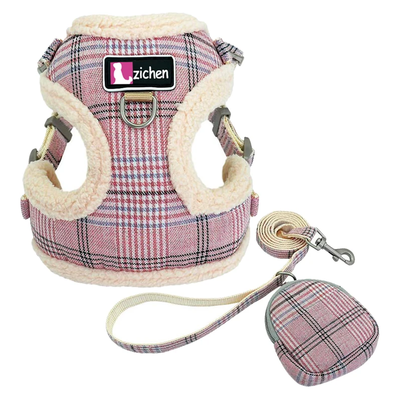 Жилет поводок для домашних питомцев мягкая Регулируемая шлейка чихуахуа щенка