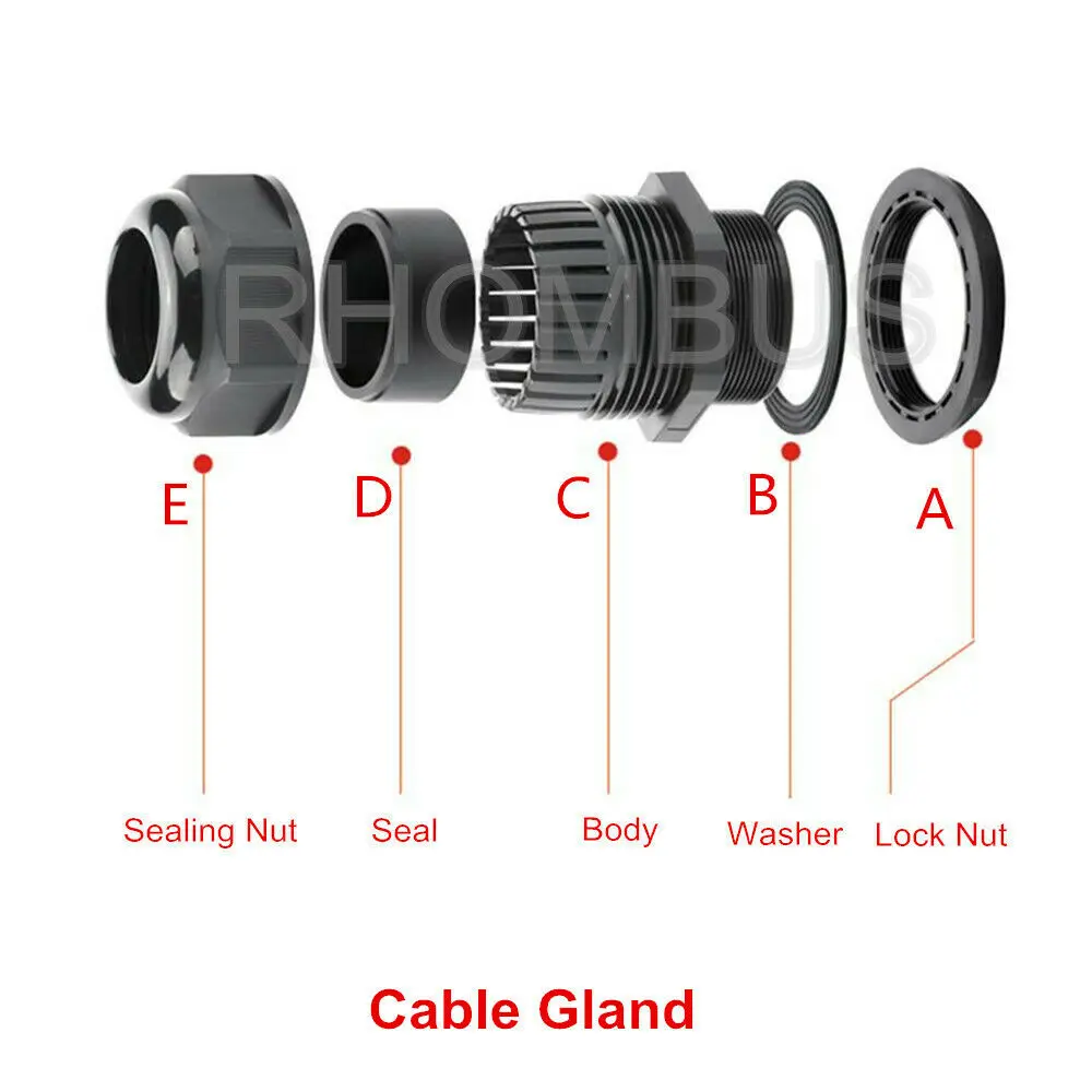 50 шт. нейлоновые кабельные ЖЕЛЕЗЫ (Объединенная структура) PG|Считыватели