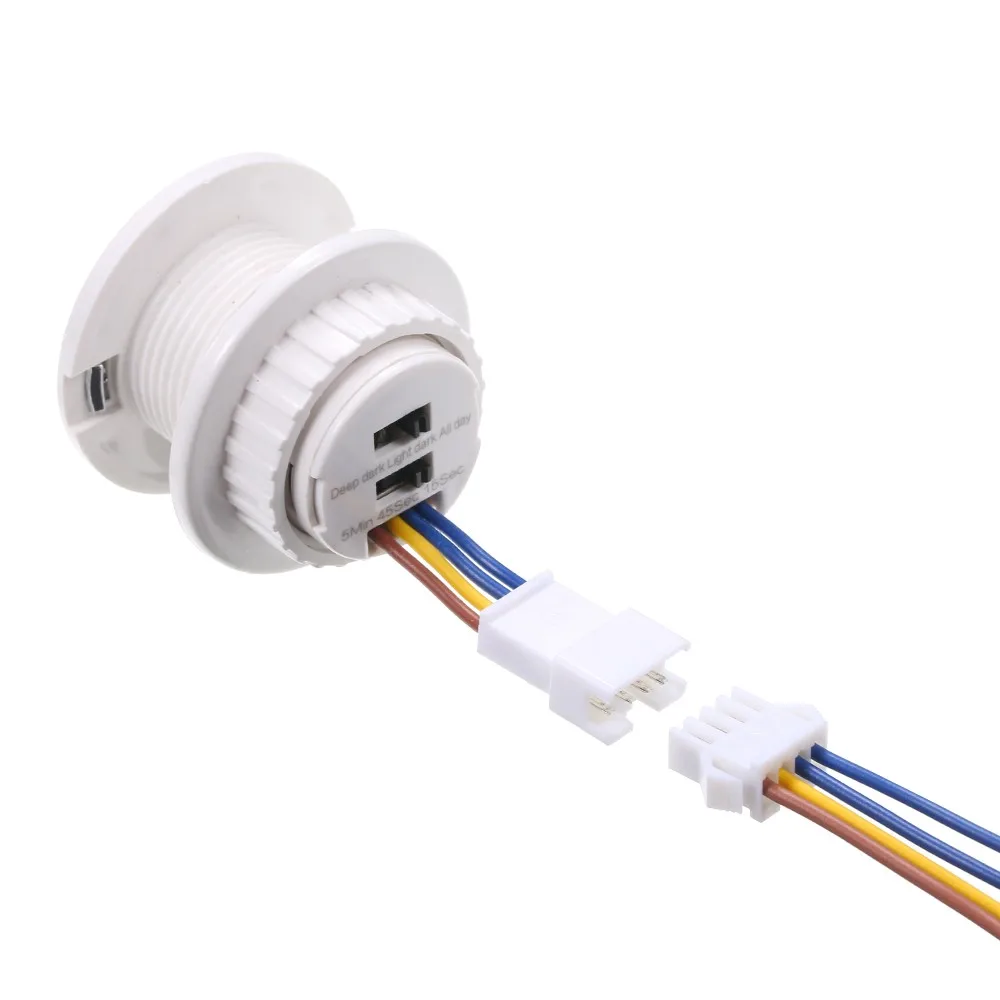 

AC100-265V 40W(Max.) Mini PIR Motion Sensor Adopted Sensitive 3 Levels Light Control / 3 Levels Adjustable Delay-time Infrared