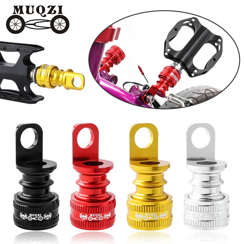 MUQZI Folding Bike QR Pedal Placement Buckle Quick Release Pedals Adapter Ultra-light Bicycle Pedal Mounting Holder