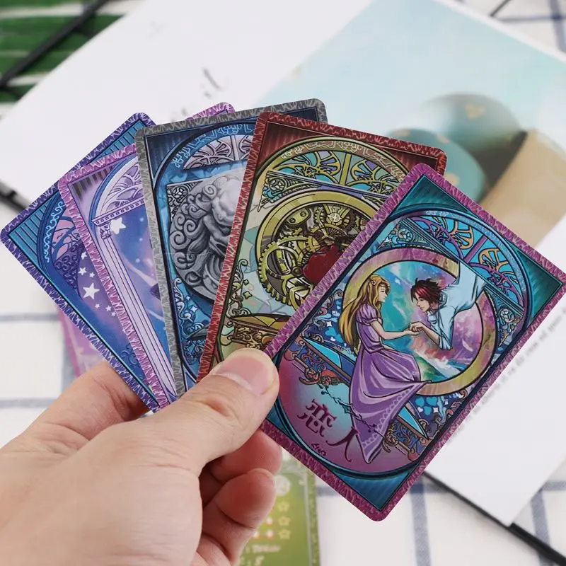 Креативный ПВХ водонепроницаемый Таро мифический Fate divination для Фортуны карточные
