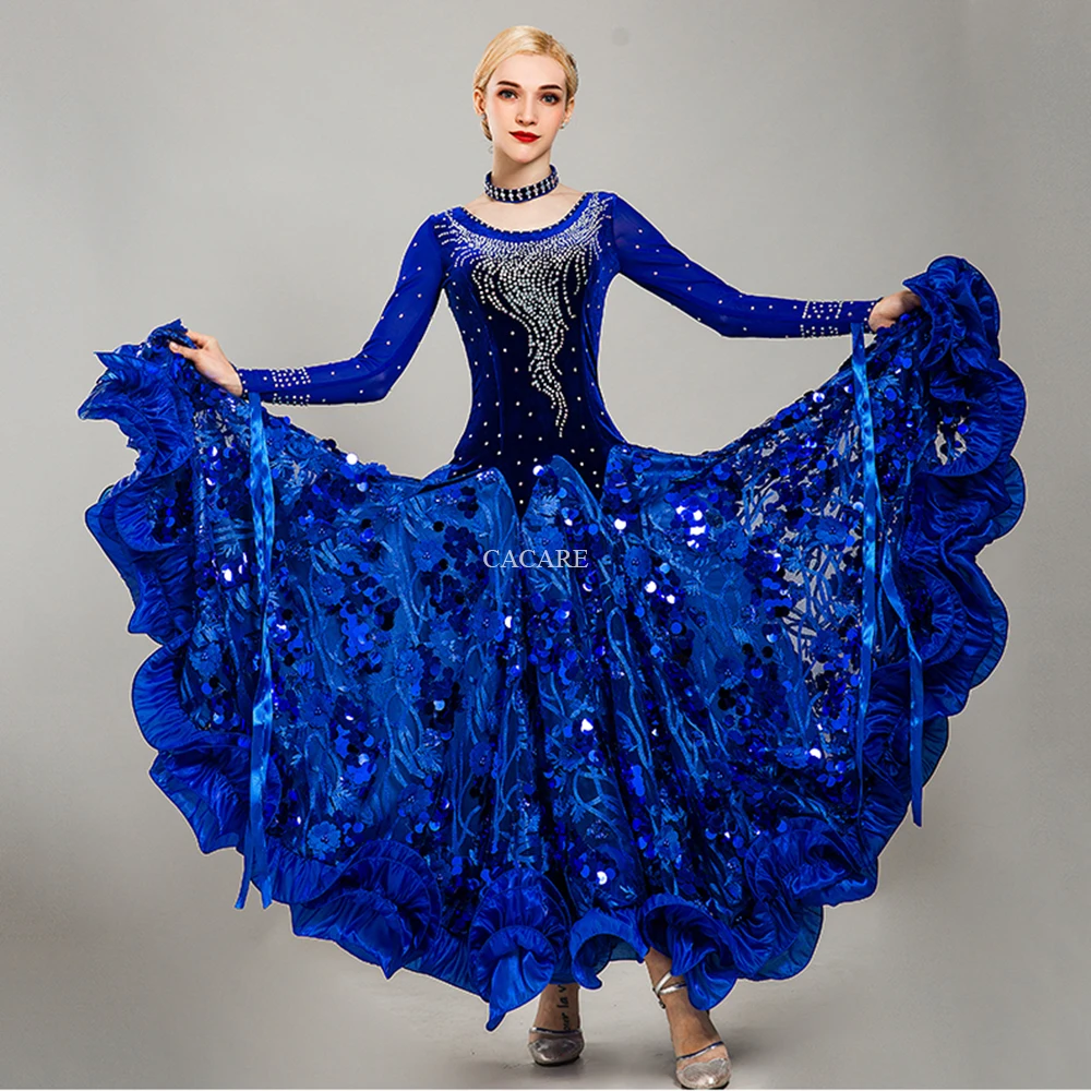 CACARE платья для конкурса бальных танцев Вальс платье стандартные танцевальные D0399