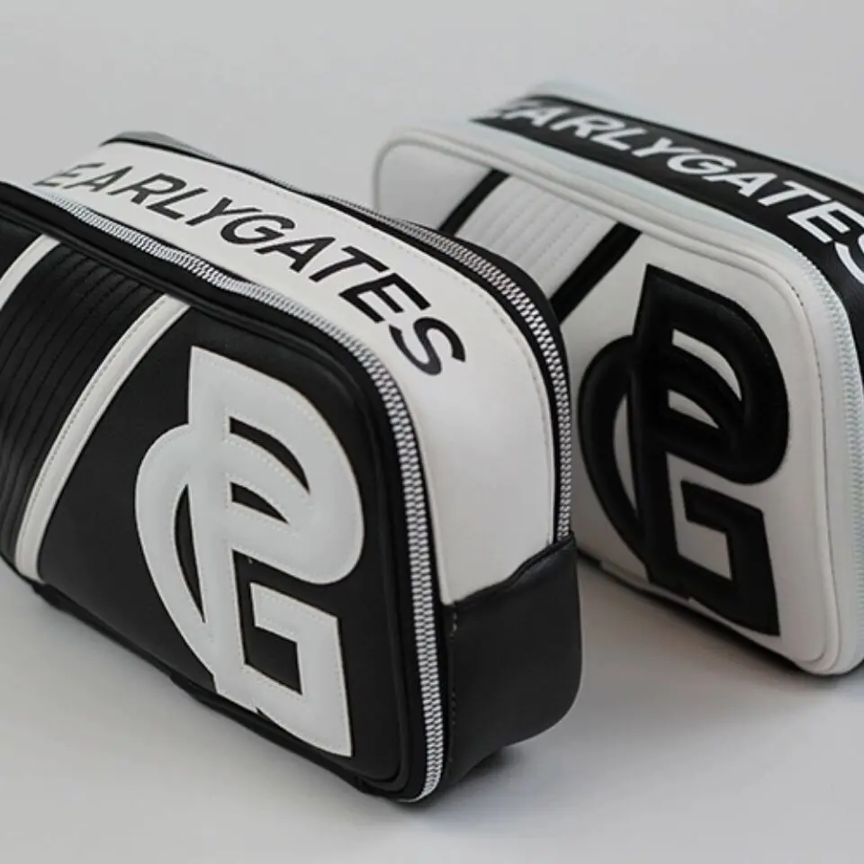 New golf bag clutch bag double-layer large-capacity bag multi-functional color-blocking handbag