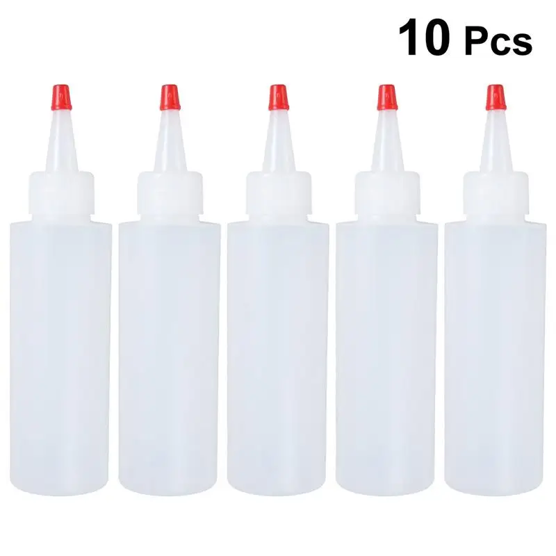 10 шт/20 штук 120 мл Squeeze шприц бутылки для специй с поворотным на Кепки крышками Топ