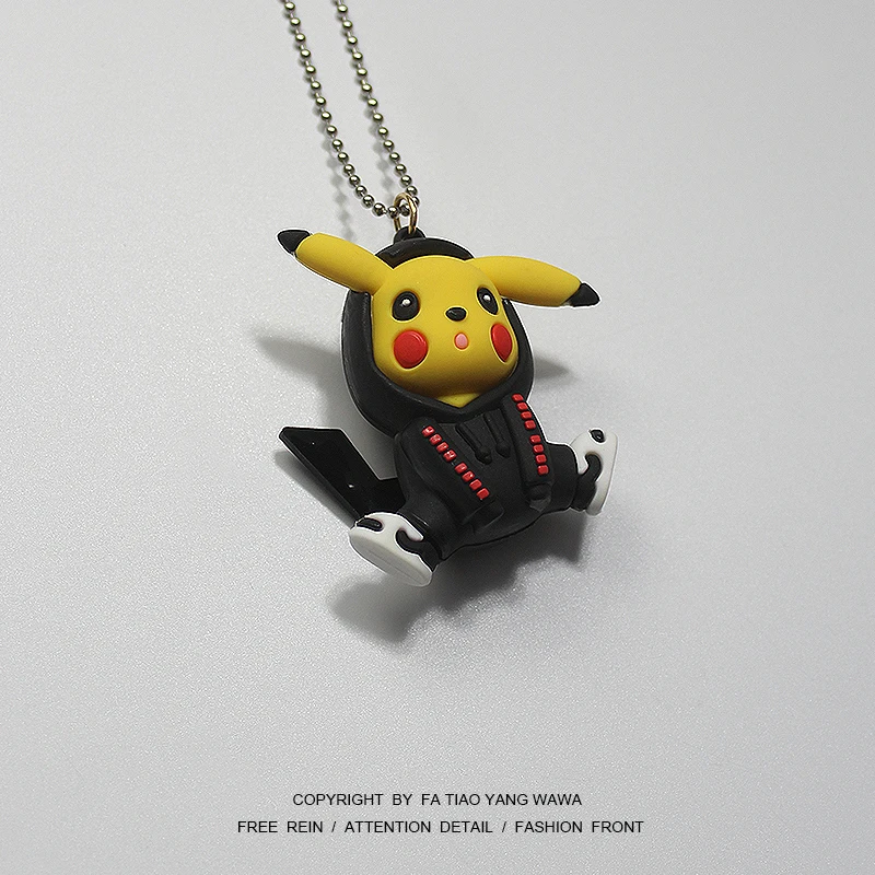 

Key chain necklace dual use! Mouse hoodie necklace