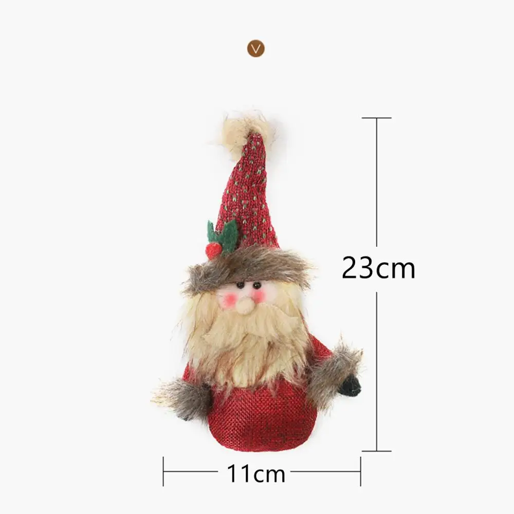 Xmas Dolls 1 Taoup 1 шт. мультфильм Безликий Счастливого Рождества эльф Санта Клаус кукла Navidad Noel украшения Рождественский Декор для дома рождественские вечерние украшения - Цвет: Xmas Dolls 1