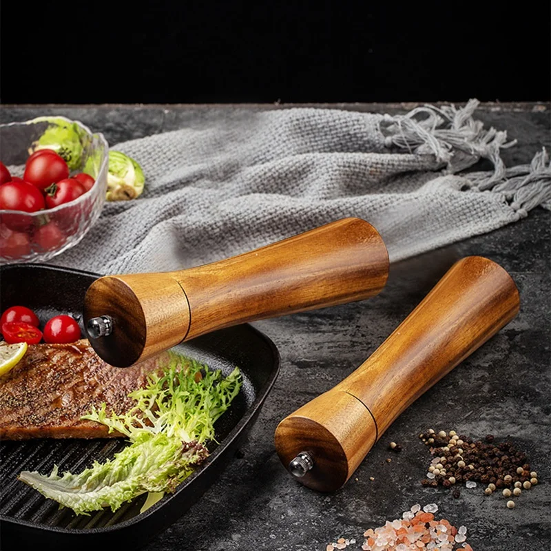 Wooden Pepper Mills Noble Workmanship Salt And Grinder Spice Mill With Ceramic | Дом и сад