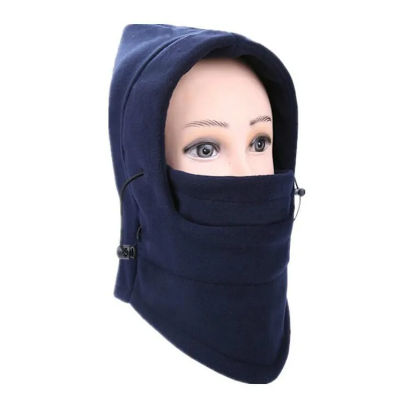 Теплая Флисовая Балаклава шапка с капюшоном теплая зимняя спортивная маска для