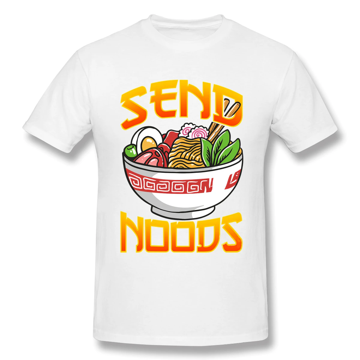 

Funny Send Noods Noodle Pun Anime Gaming Pho Ramen Man Shirts Cotton Tops Tshirts Short Sleeves Tees