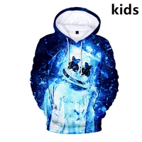 2 to 14 years kids hoodies candy band dj 3d printed hoodie sweatshirt boys girls harajuku cartoon jacket coat children clothes