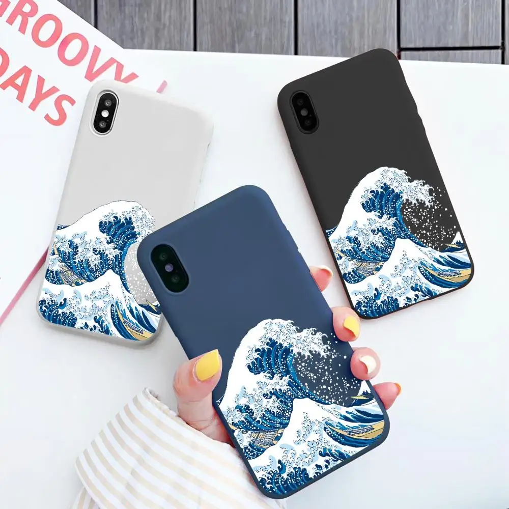 Magic surfing for iphone X XS MAX XR The Big Wave of kanagawa Cover Soft Fundas case For iPhone 12 11 pro MAX 6 7 8 Plus SE 2020