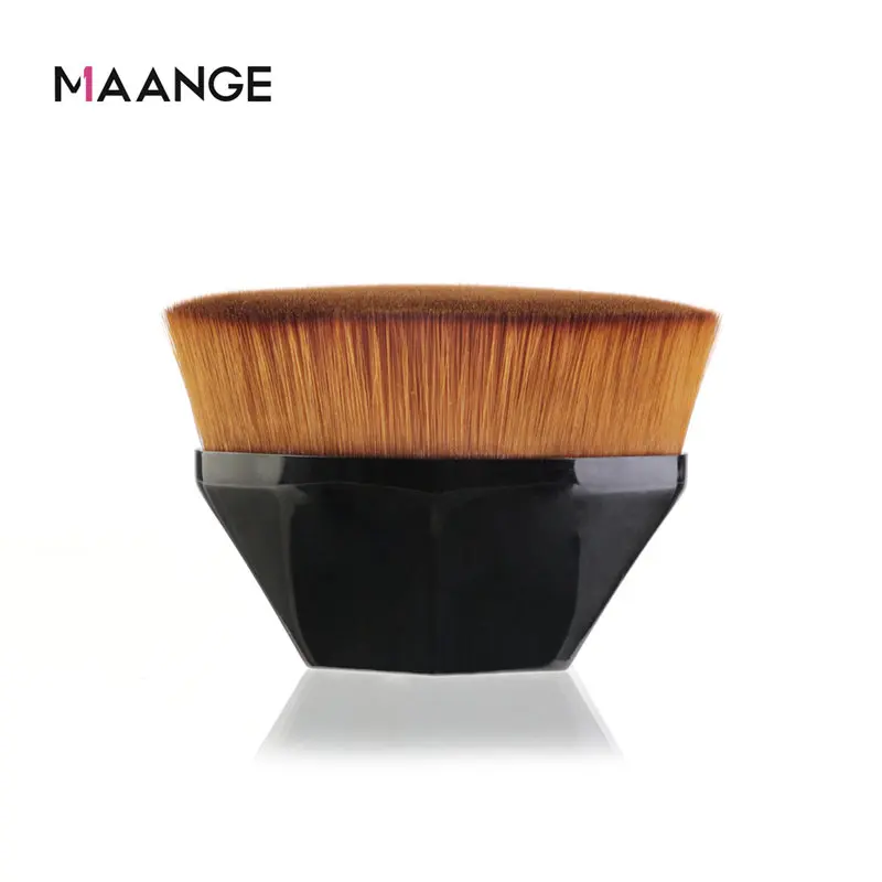 Black MAANGE 1 шт. кисть для основы Порошковая Косметика Кисть, косметические инструменты набор высокого качества портативная Кисть для макияжа - Handle Color: Black