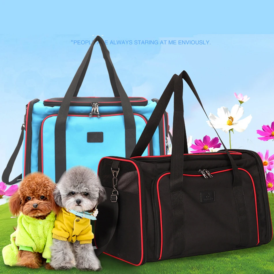 

Portable Pet Shoulder Bag Breathable Mesh Foldable Bags For Small Medium Dog Cat Carrying Outgoing Travel Supplies Pets Handbag