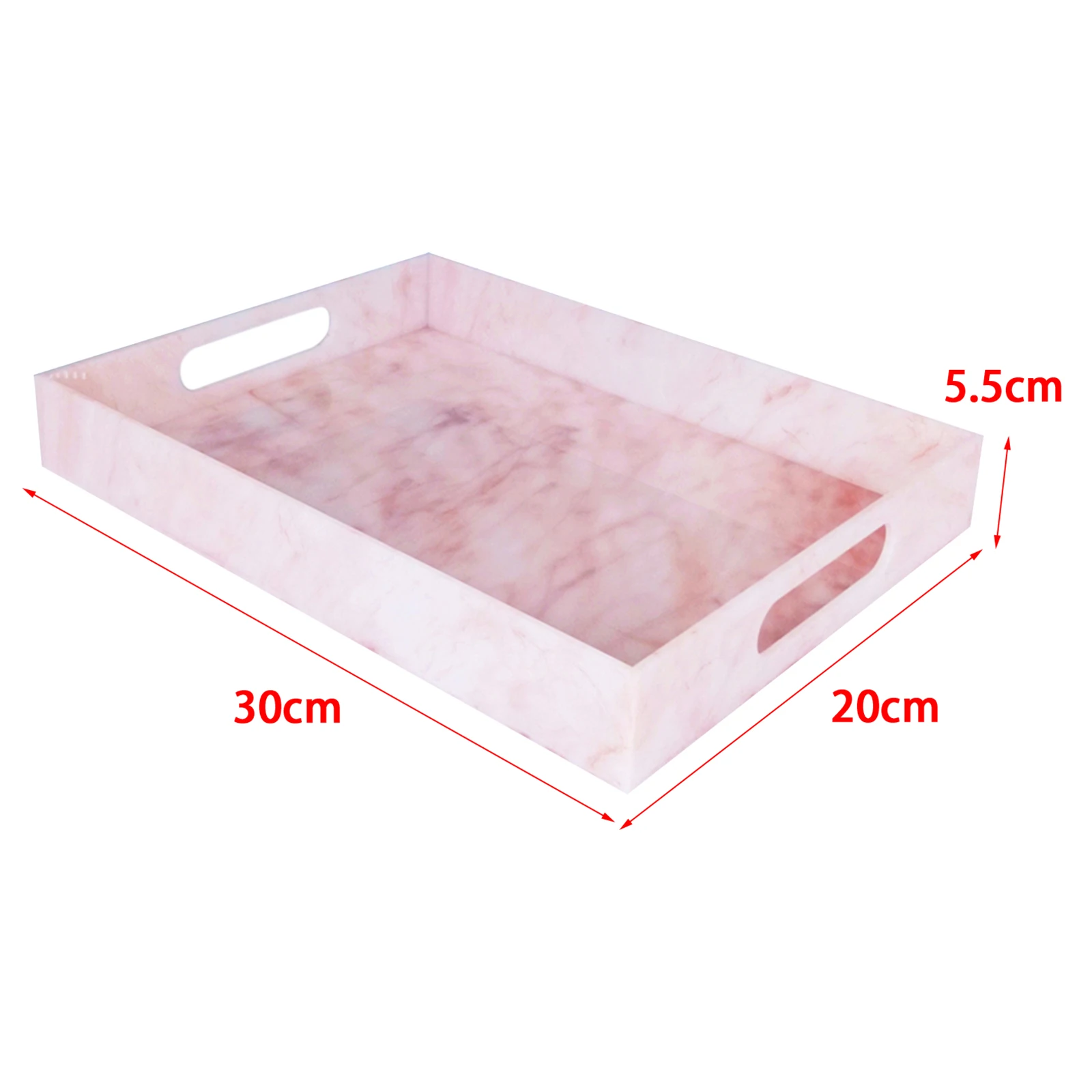Acrylic Tray Tabletop Display Jewelry Letter Makeup Organizer for Pantry Transparent Acrylic Tray Acrylic Snack Plate images - 6