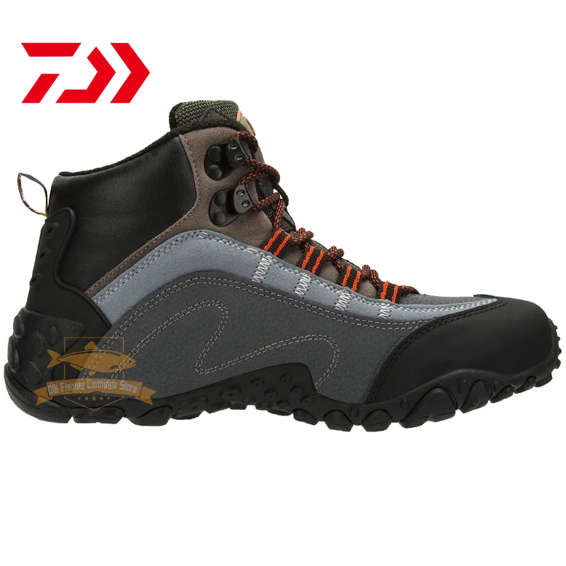 

2021 Daiwa Men Hiking Fishing Shoes Outdoor Travel Sport Shoes High Top Winter Boots Breathable non-slip Climbing Fishing Shoes