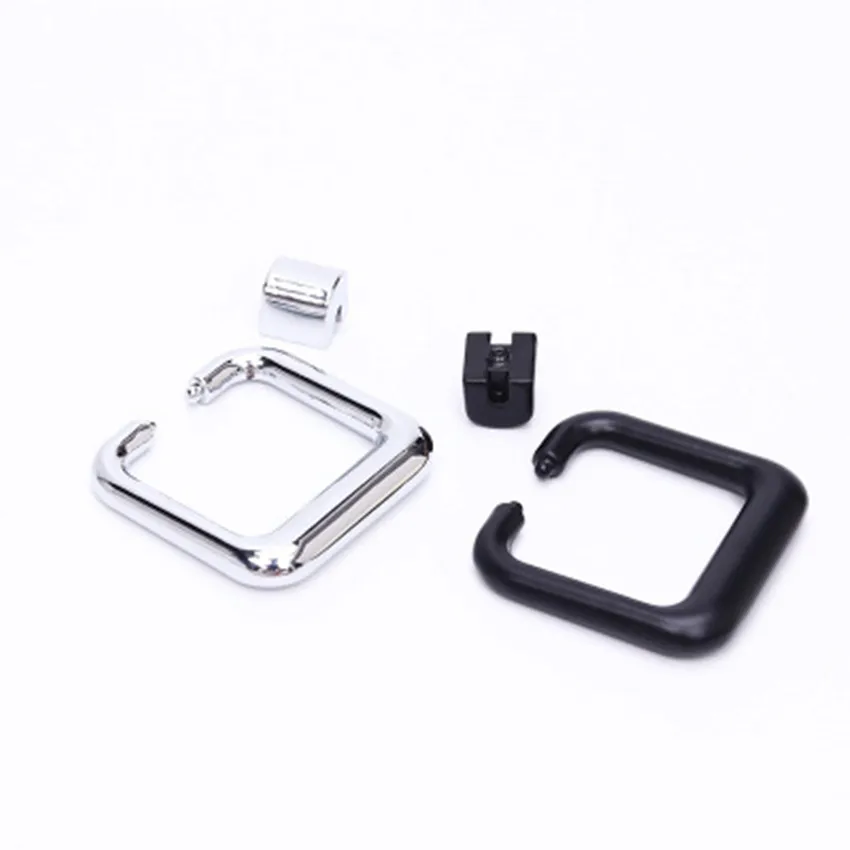 Современная простая модная хромированная жемчужная Золотая квадратная ручка