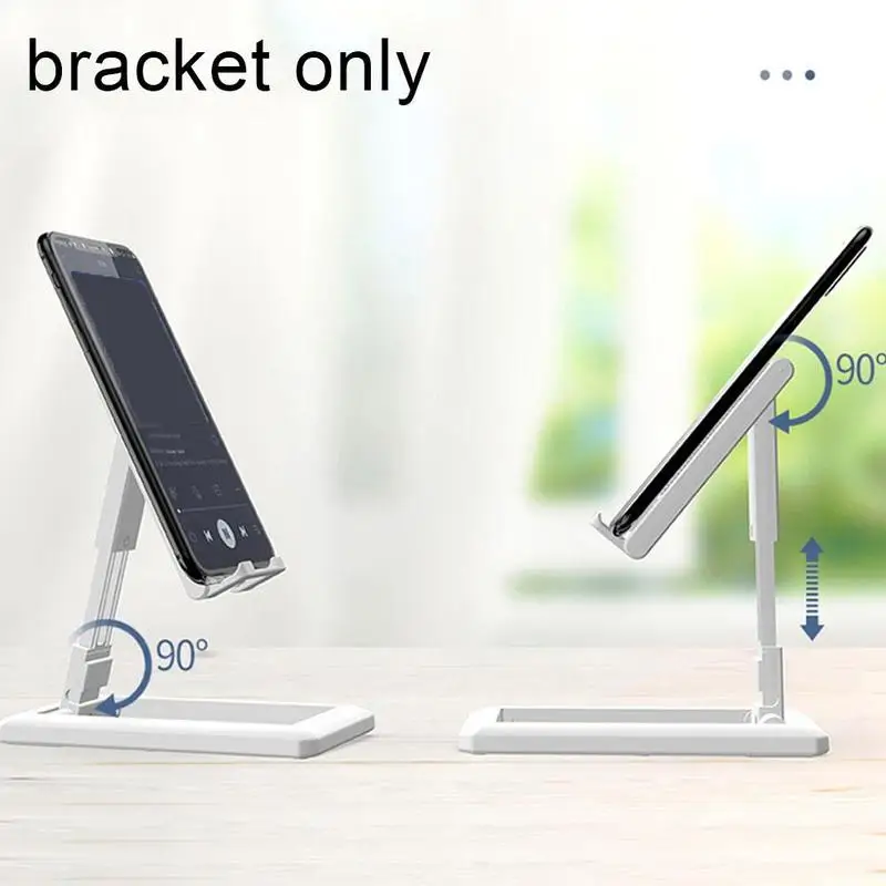 

Desktop Mobile Phone Holder Plastic Folding Lift Video Live Samsung For iPhone Tablet Huawei Xiaomi Stand H3E6