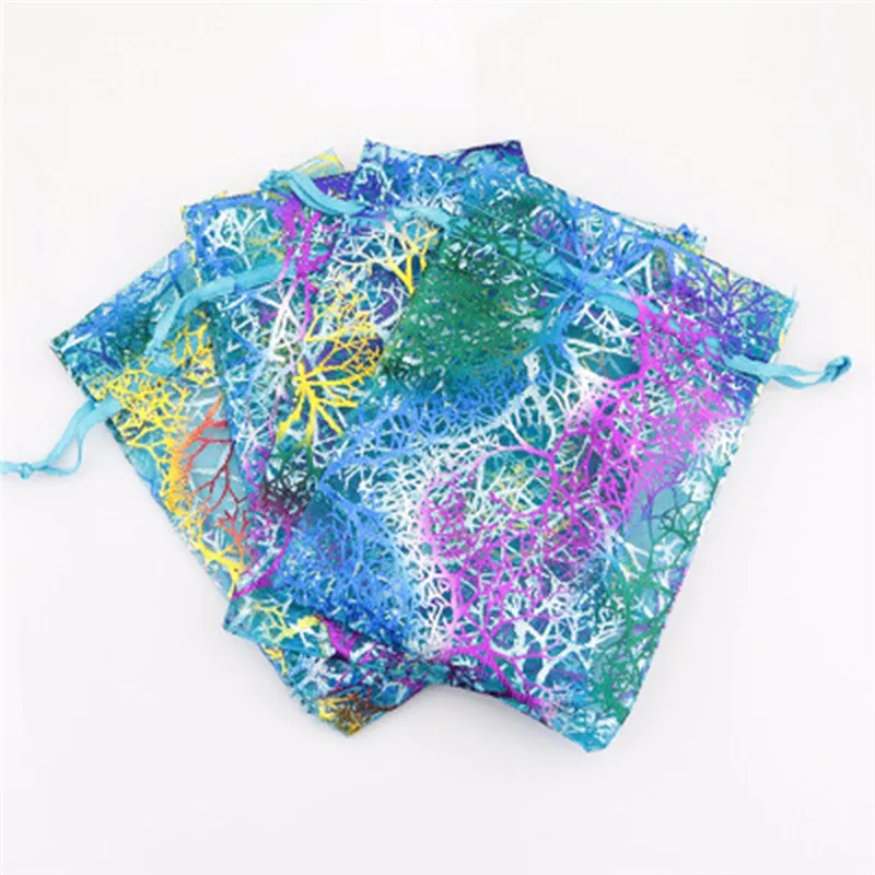 Высококачественные шнурки упаковка ювелирных изделий Organza Сумки Из Органзы печенье и конфеты мешок мини набор косметики сумки дорожные сумки для хранения