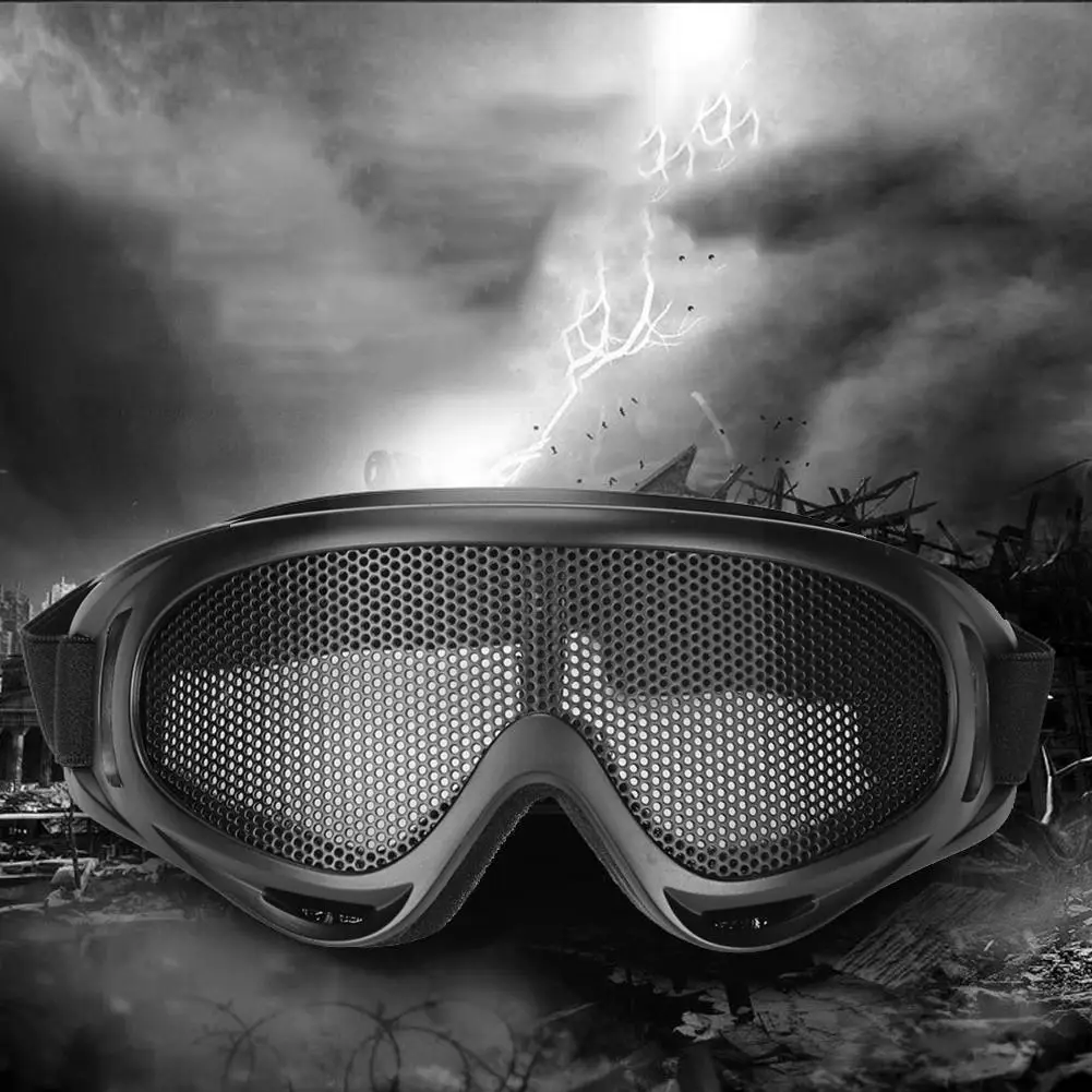 

Outdoors Hunting Airsoft Net Tactical Shock Resistance Outdoor Mesh Metal Outdoor Sports Protecting Goggle Eyes Glasses Too L4z2