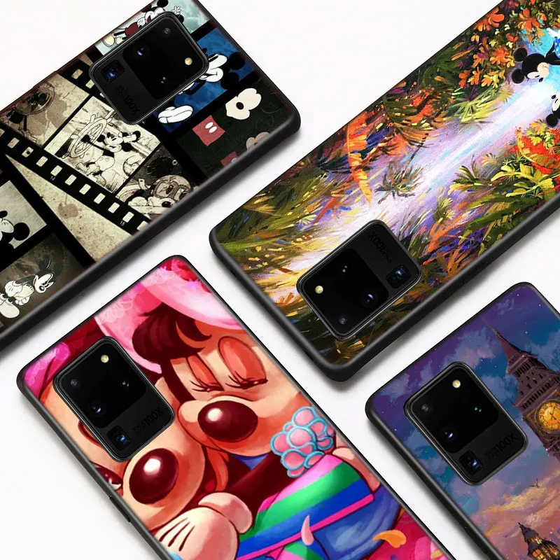 

Mickey mouse cool Black Phone Case For Samsung Galaxy A72 A52 A42 A32 Lite A22 A13 A12 5G A03S A02S A02 Soft Cover