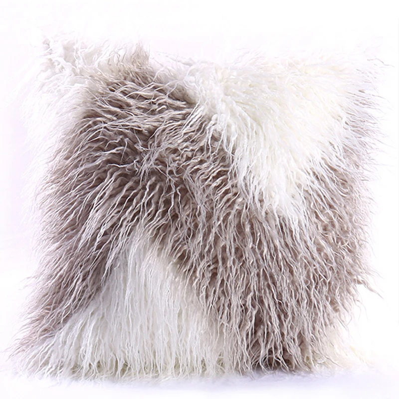 Наволочка на подушку 40*40 см из искусственной шерсти плюшевый Чехол украшение для