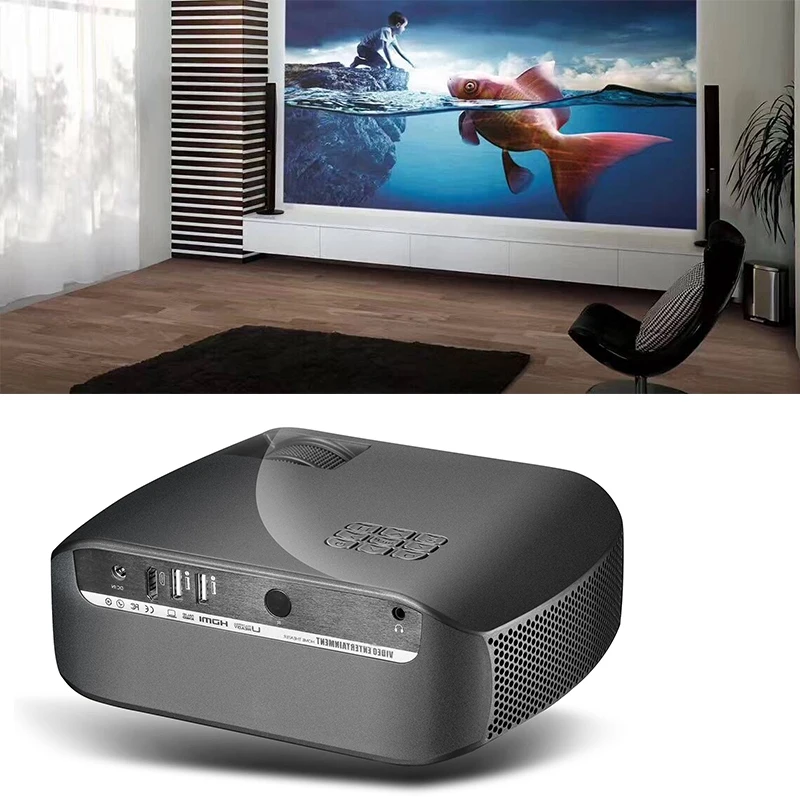 F10UP HD светодиодный проектор мультимедиа беспроводной умный дом Android 7 0 (2 + 16G) USB