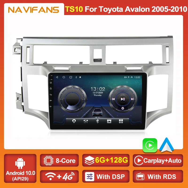 Автомобильный радиоприемник 4G WIFI Android 11 для Toyota Avalon 2005 2006 2007 2008 2009 2010 GPS навигация