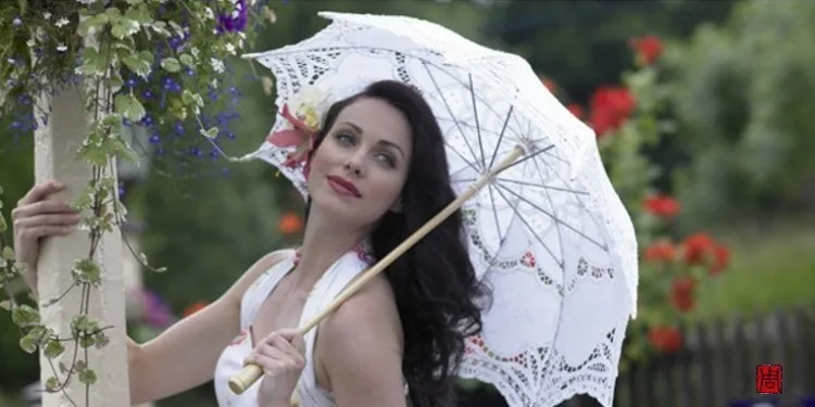 76 см кружевной зонт от дождя Женский Свадебный танцевальная фотография