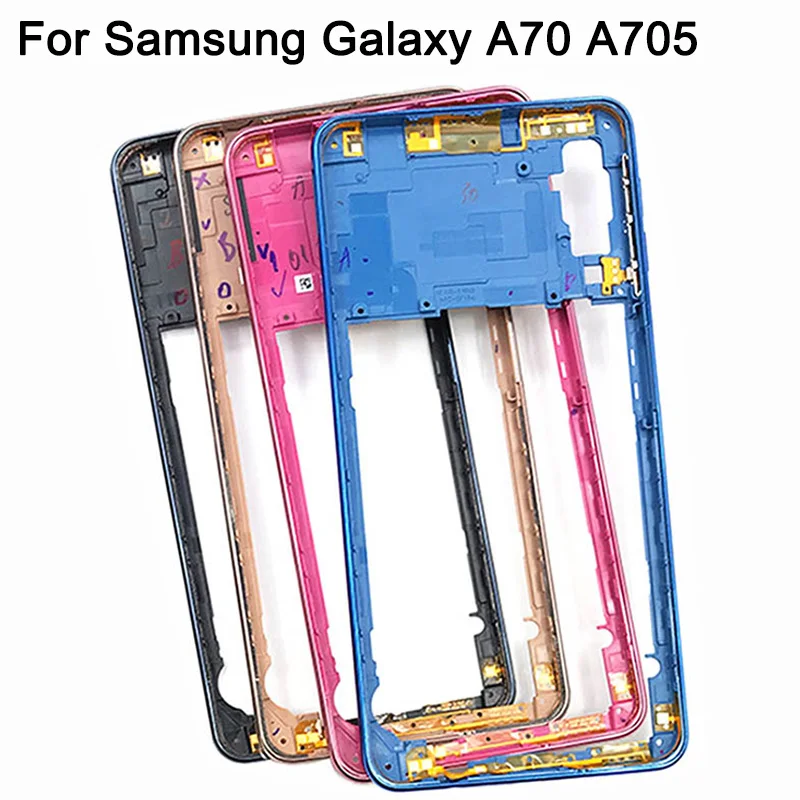 Новый A70 средняя рамка задняя крышка Корпус ЖК панель для samsung A705F Запасная