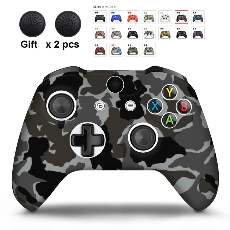 Защитный чехол для геймпада Xbox One X S силиконовый камуфляжный | Электроника