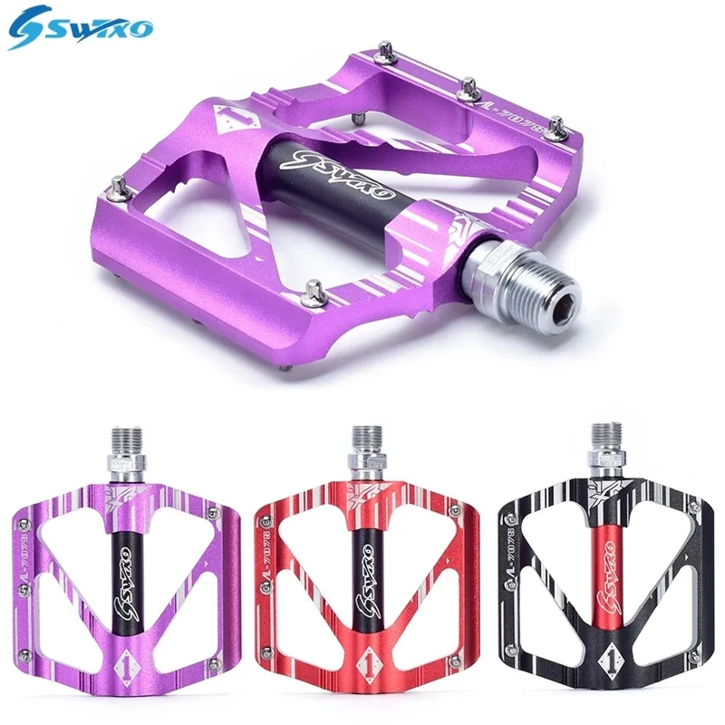 

SWTXO Ultralight Wide Flat Bicycle Pedals Aluminum Alloy Seal Bearings For MTB Mountain Gravel Bike Downhill Bicycle Accessories