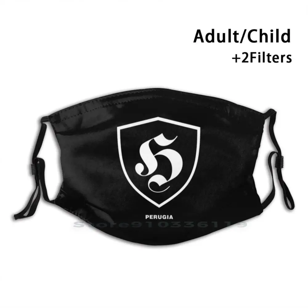 

Перугия хулиганы футбольные Поклонники итальянская печать многоразовый фильтр Pm2.5 Сделай Сам маска для рта для детей перугия хулиганы хулы...