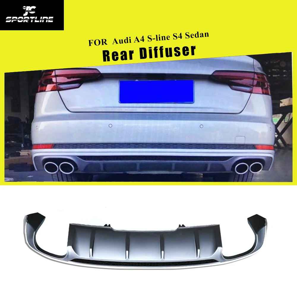 Автомобильный задний бампер диффузор для Audi A4 S line Седан 4 двери 2017 2019 PP спойлер