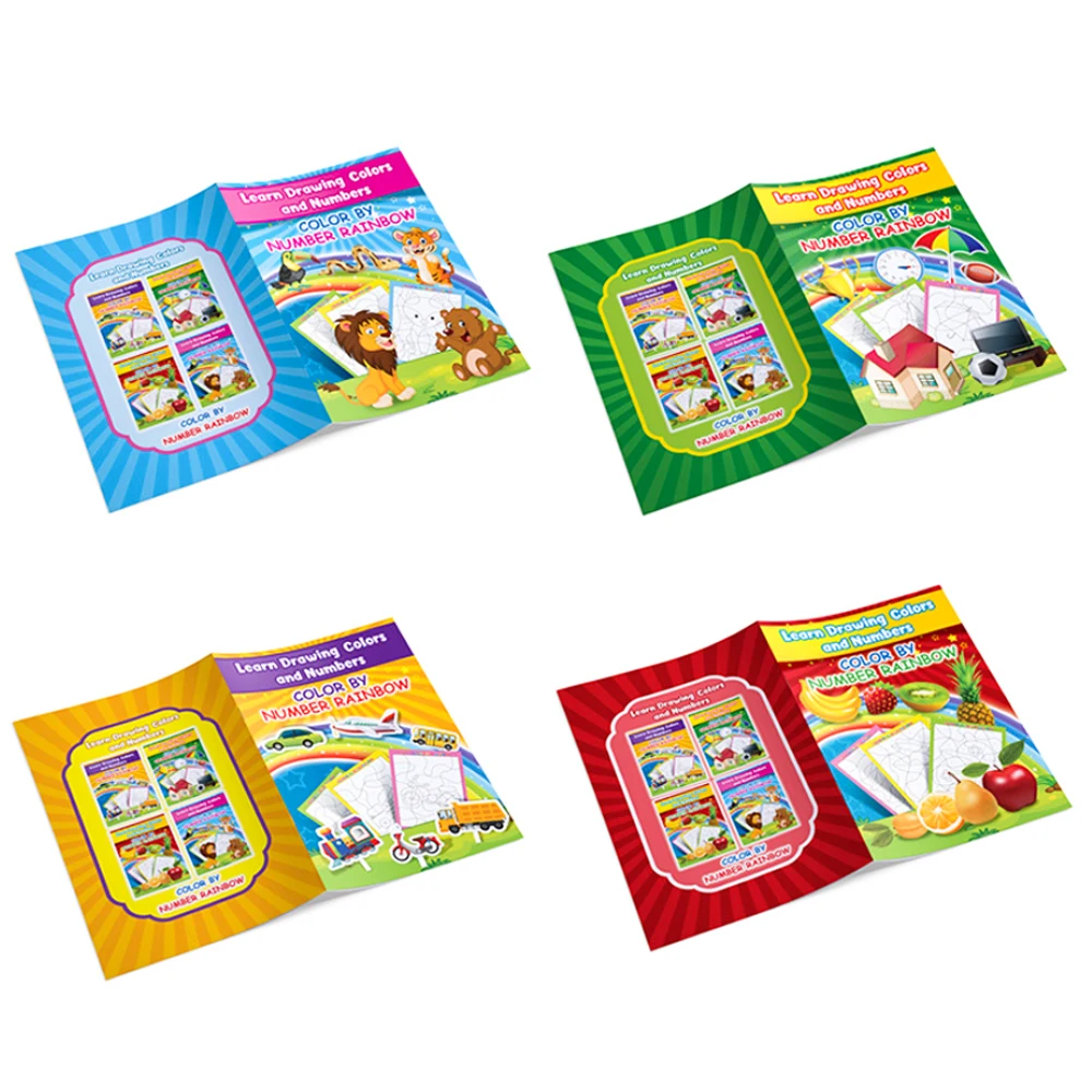 

Baby Learn Drawing Colors and Numbers Color By Number Coloring Book Educational Workbook Activity Books for Kids Pre K Learning