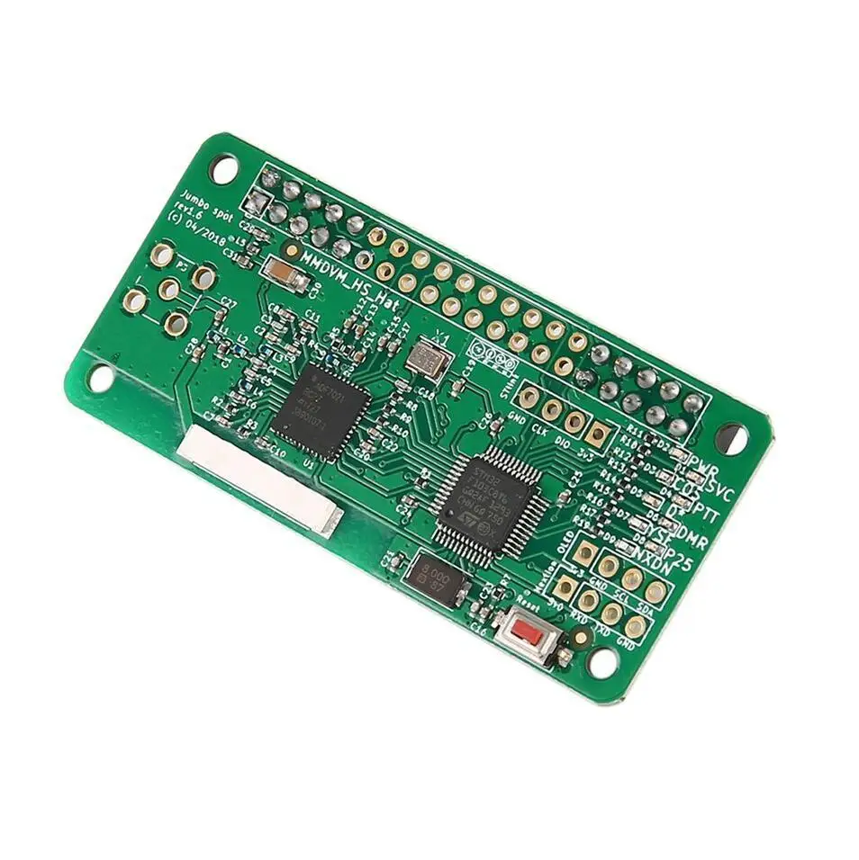 

V1.7 Jumbospot UHF VHF UV MMDVM Hotspot For P25 DMR YSF DSTAR NXDN Raspberry Pi Zero 3B + Original TCXO + onboard Antenna