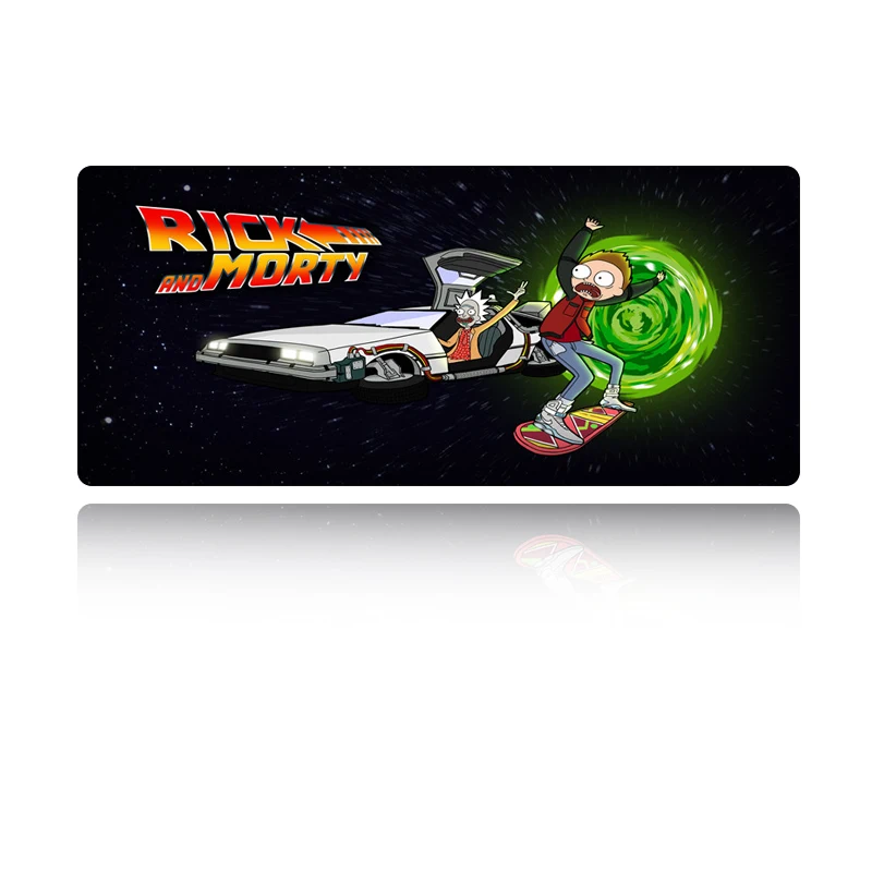 SIANCS Super Cool Rick And Morty Mouse Pad Hot Anime Gaming Mousepad Computer Keyboard pad Rubber Locking Edge Laptop Desk Mats