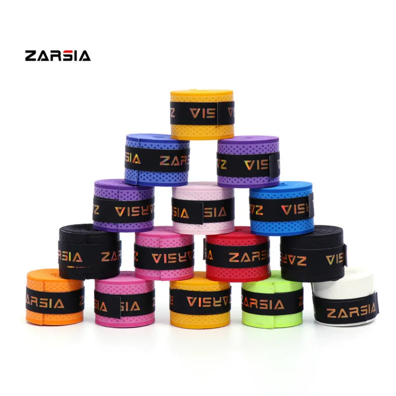 ZARSIA 10 шт сухой теннисной ракетки поглощение пота Band для игры в бадминтон сквоша PU