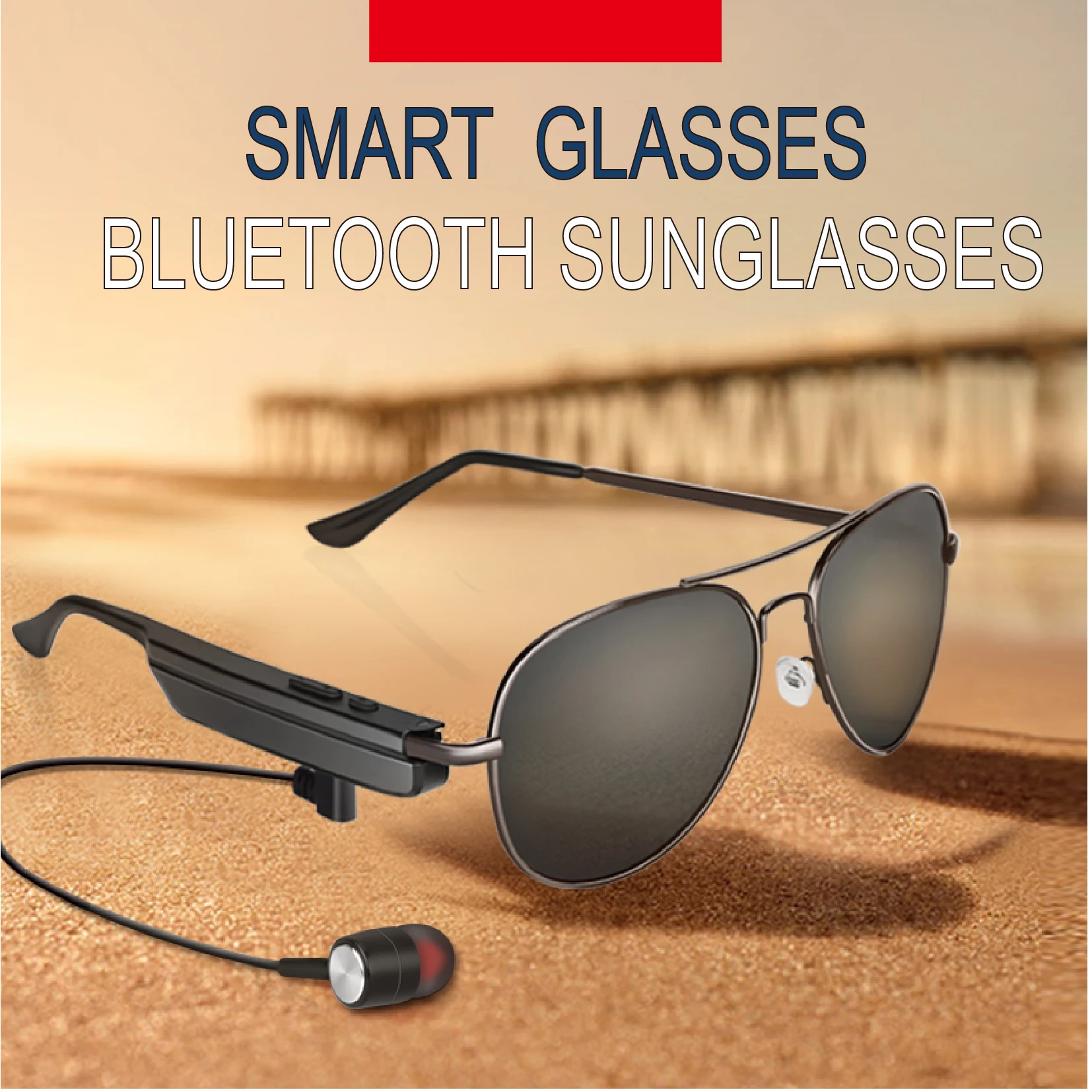 Солнцезащитные очки с bluetooth гарнитурой поляризованные беспроводные BT4.1 EDR