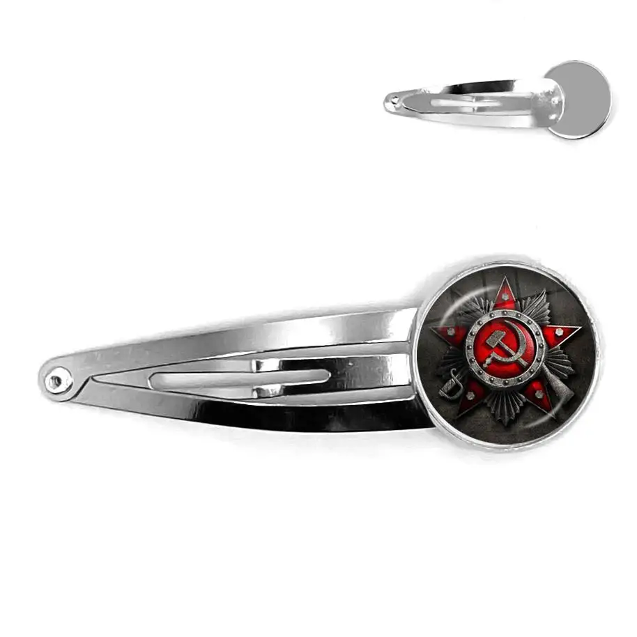 Заколки для волос женские со стеклянным кабошоном 20 мм | Украшения и аксессуары