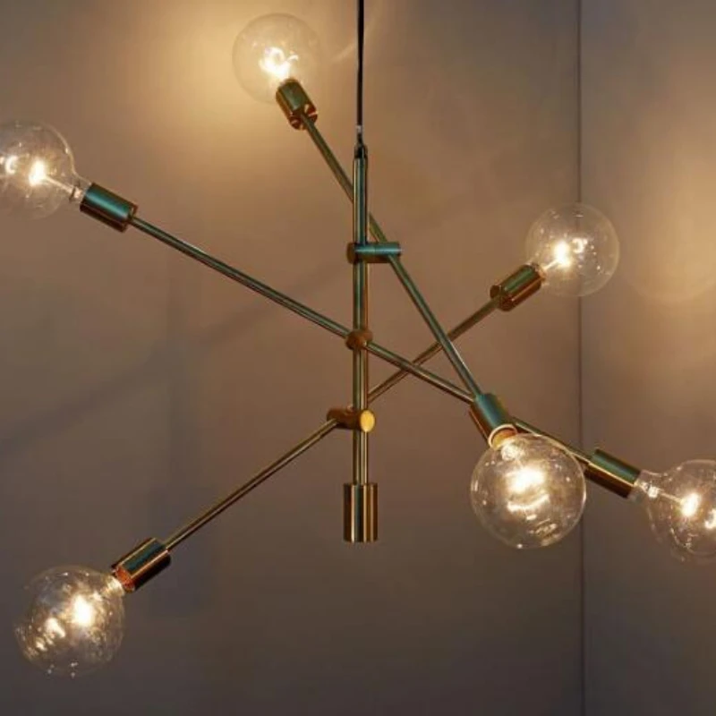 Скандинавские креативные индивидуализированные железные подвессветильник