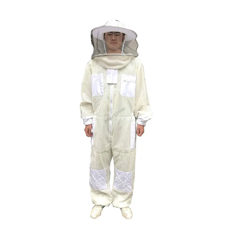 

Костюм пчеловодческий 3-слойный сетчатый, дышащий костюм большого размера 6xl для пчеловодства, одежда против пчеловодства, 1 шт.