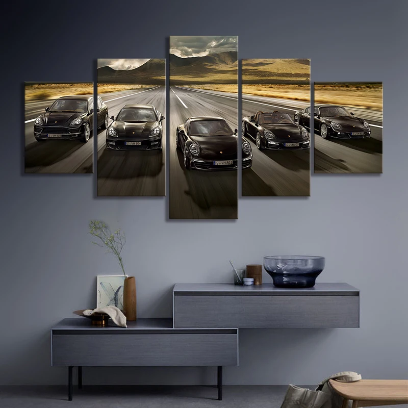 HD картина для роскошного автомобиля настенное искусство плакат гоночного
