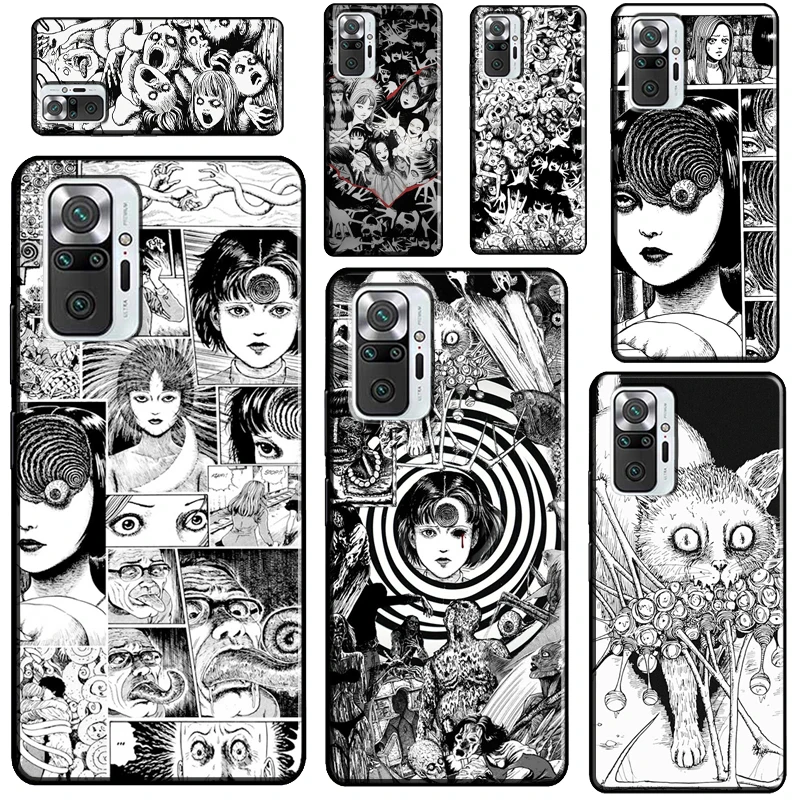 Junji Ito Horror Manga For Xiaomi Redmi Note 11 Pro Note 10 Pro Note 9 Pro 7 8 9S 10S 11S Case For Redmi 10 9C 9T 9A Back Cover