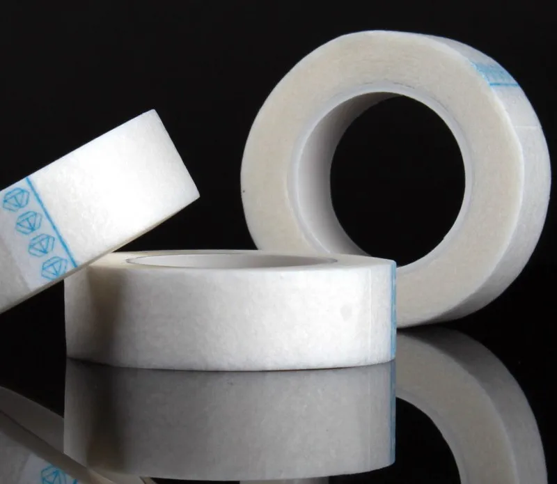 10 рулонов волокно для наращивание ресниц Professional Free Eye Pads белая лента под глазами