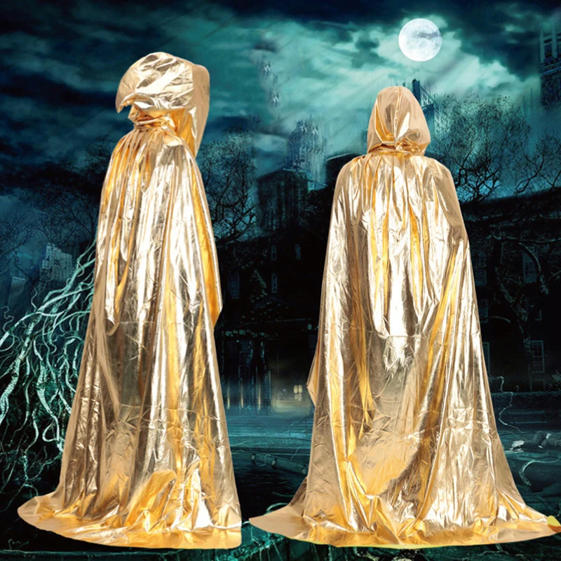 

Adult Solid Color Unisex Cosplay Costumes Hoodies Cloak Halloween Cosplay Costumes Cape Hooded Coat Cloaks